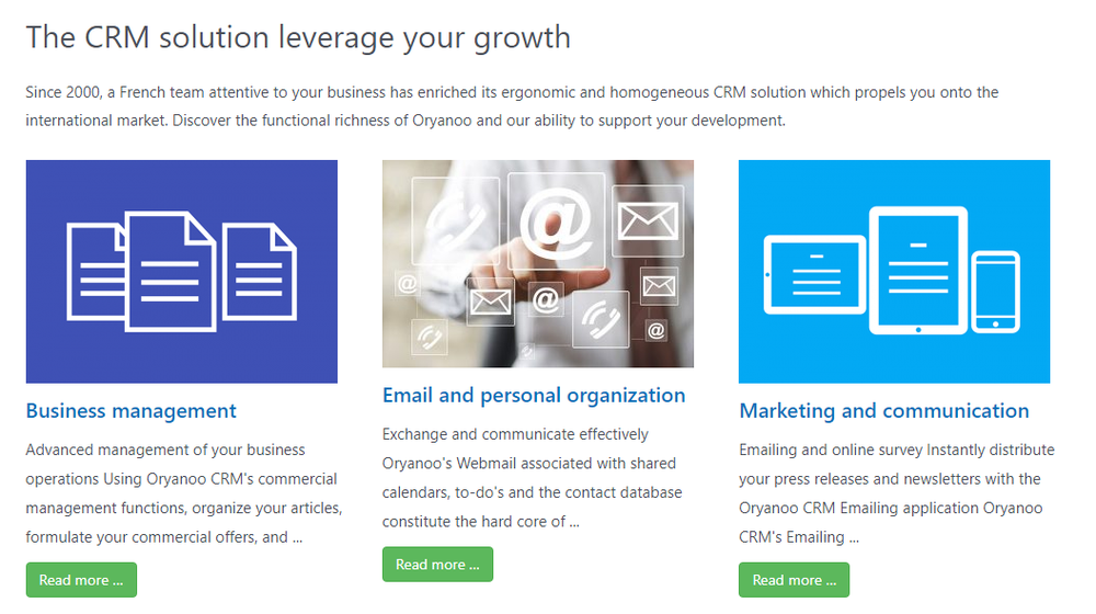 Oryanoo CRM Screenshot 1