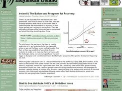 Front page of an Oscailt website