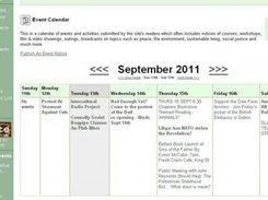 Oscailt calendar in weekly mode
