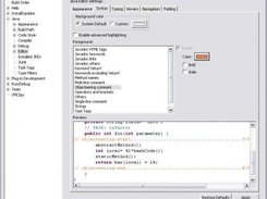 Configuration panel of eclipse 3.0