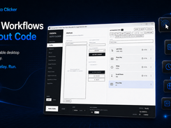 Osenpa Auto Clicker no-code workflow builder for click, key, delay, scroll, and hotkey automation.