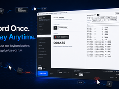 Osenpa Auto Clicker macro recorder for capturing mouse and keyboard actions and replaying them anytime.