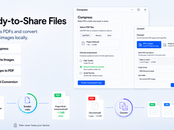 Compress PDFs and convert pages or images locally with Osenpa PDF Tools. Create smaller ready-to-share copies, export PDF pages as PNG or JPG, and build PDFs from images without cloud uploads.