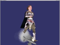 cal3d's paladin walking on top of a smoking cessnafire