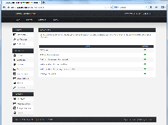 Admin interface