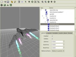 OSGEdit 0.5.2 - Editing particle system