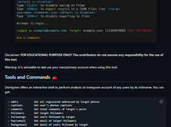 Osintgram Screenshot 1