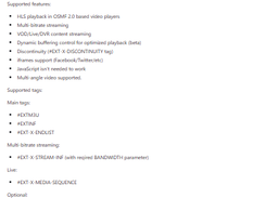 OSMF HLS Plugin Screenshot 1