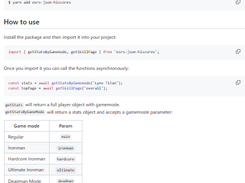 OSRS .json Hiscores Screenshot 1