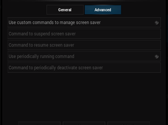 Advanced settings of OS Screen Saver Manager