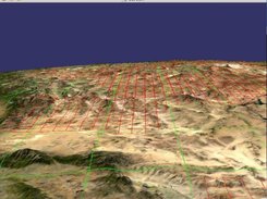 Oblique view with terrain through osgPlanetviewer/OSSIM