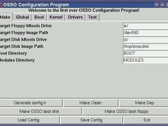 OSSO graphic configuration program