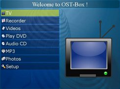 The default main menu