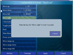 Configuration of a new lirc remote...