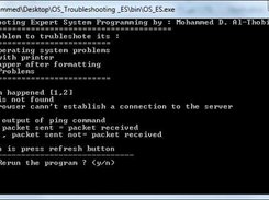 OS Troubleshooting Expert System Screenshot 1