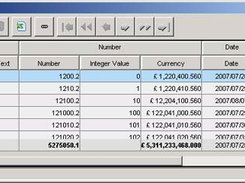 Example of grid with two header bars