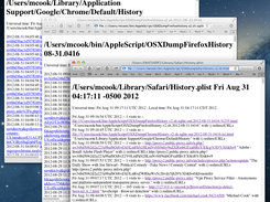 OSX Browser History - screenshot