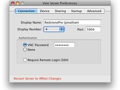Preferences: Connection