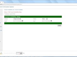 Course Availability Edit