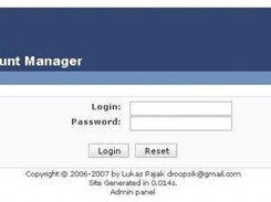 Account Menager for OpenTibiaServer Screenshot 1
