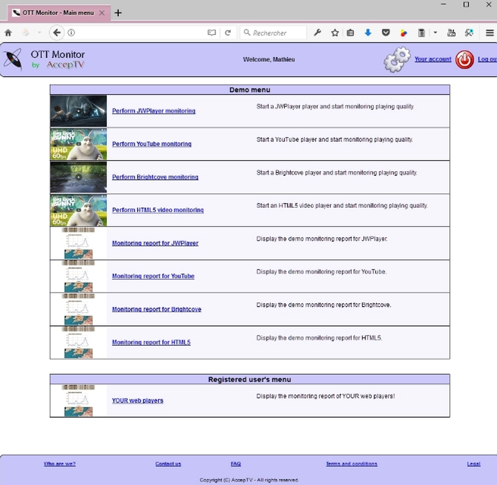 OTT Monitor Screenshot 1