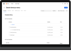 Otter's Menu Management Solution