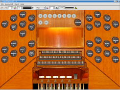 GrandOrgue using Burea Church with GUI Console Addon