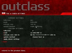 video settings menu