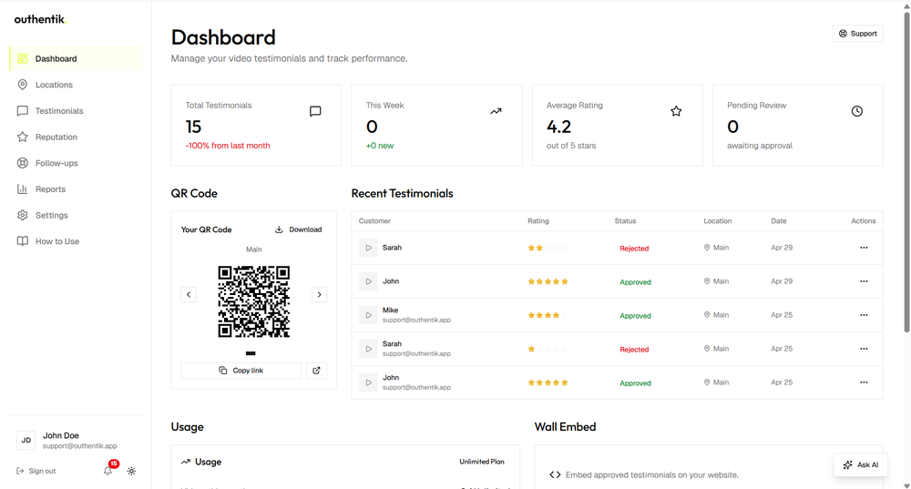 Dashboard