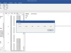 Click Save Converted File under the Home tab. A pop-up screen will appear with file formats to save the extracted mailbox data. Select PST and click Next.