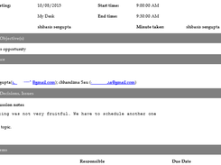 Final Minutes screenshot with tasks and other details