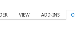 Outlook Sync Plugin Ribbon Menu in Outlook 2013