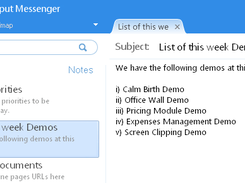 Messenger notes