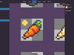 Draw your sprites with a shared indexed palette