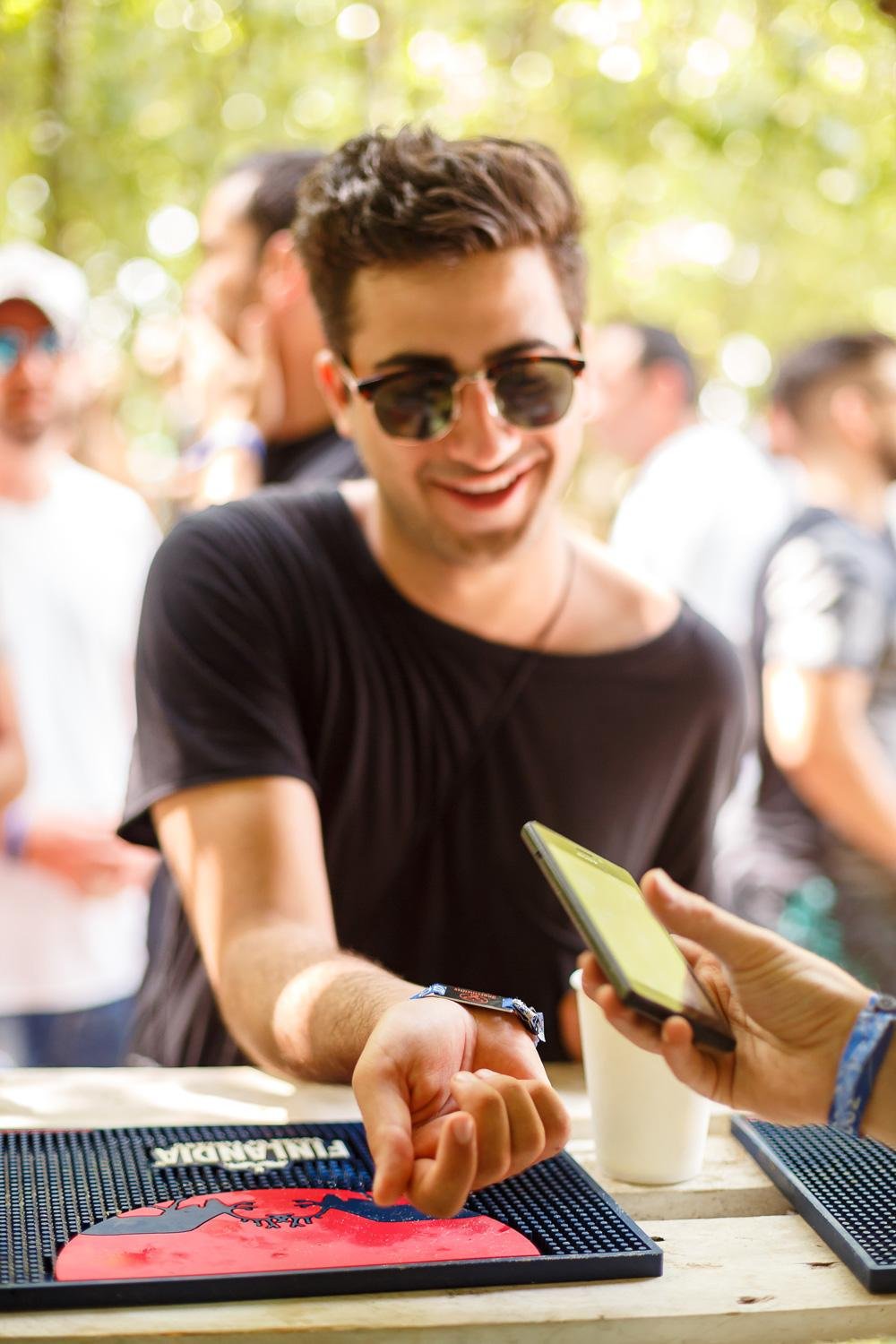 RFID wristbands payments