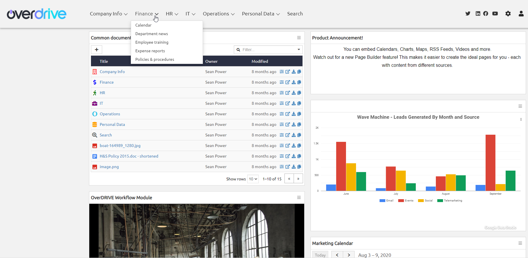 Bring your site to life by embedding Google Maps, Calendars, Sheets, Photos, YouTube videos and more.