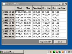 Overtime Meter running on Windows