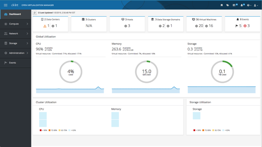 oVirt Screenshot 1