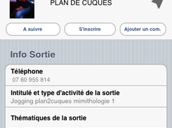 Informations sur la sortie