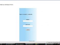 Log in page
