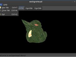 wxOgre demo with wxWidgets' gtk2 subsystem