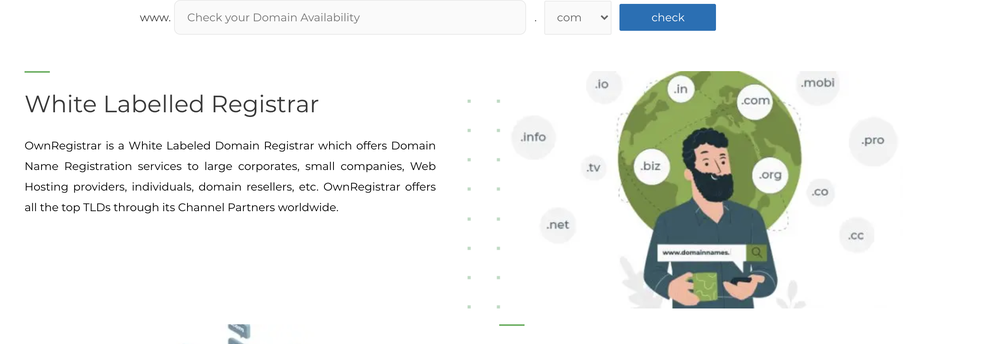 OwnRegistrar Screenshot 1