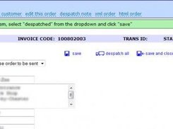 The Oxebiz Order Details Screen