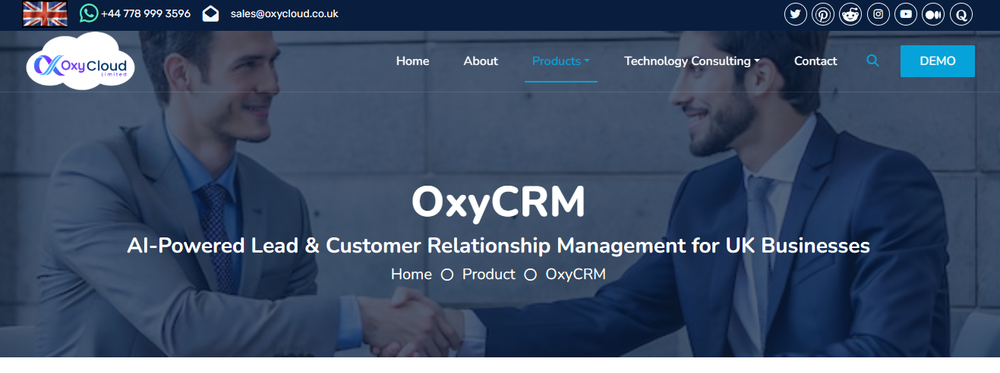 OxyCRM Screenshot 1