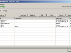 Main window of Backups Manager