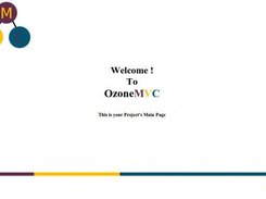 OzoneMVC Main Page