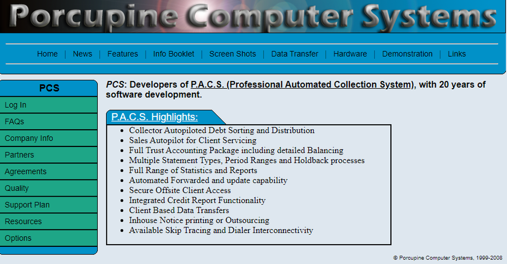 P.A.C.S. Screenshot 1