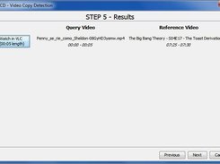 Video Copy Detection wizard (step 5)