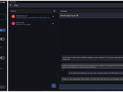 Local chat and clipboard synchronization