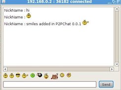 Chat window in P2PChat 0.0.1